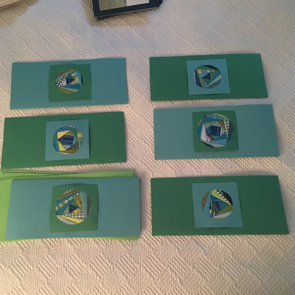 Iris folded handmade card set